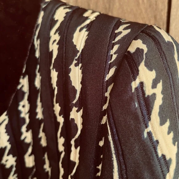 Lapine Blanche Japanese Vintage Y2K Quilted Silk Jacquard Velvet Lined Jacket M - Picture 4 of 16